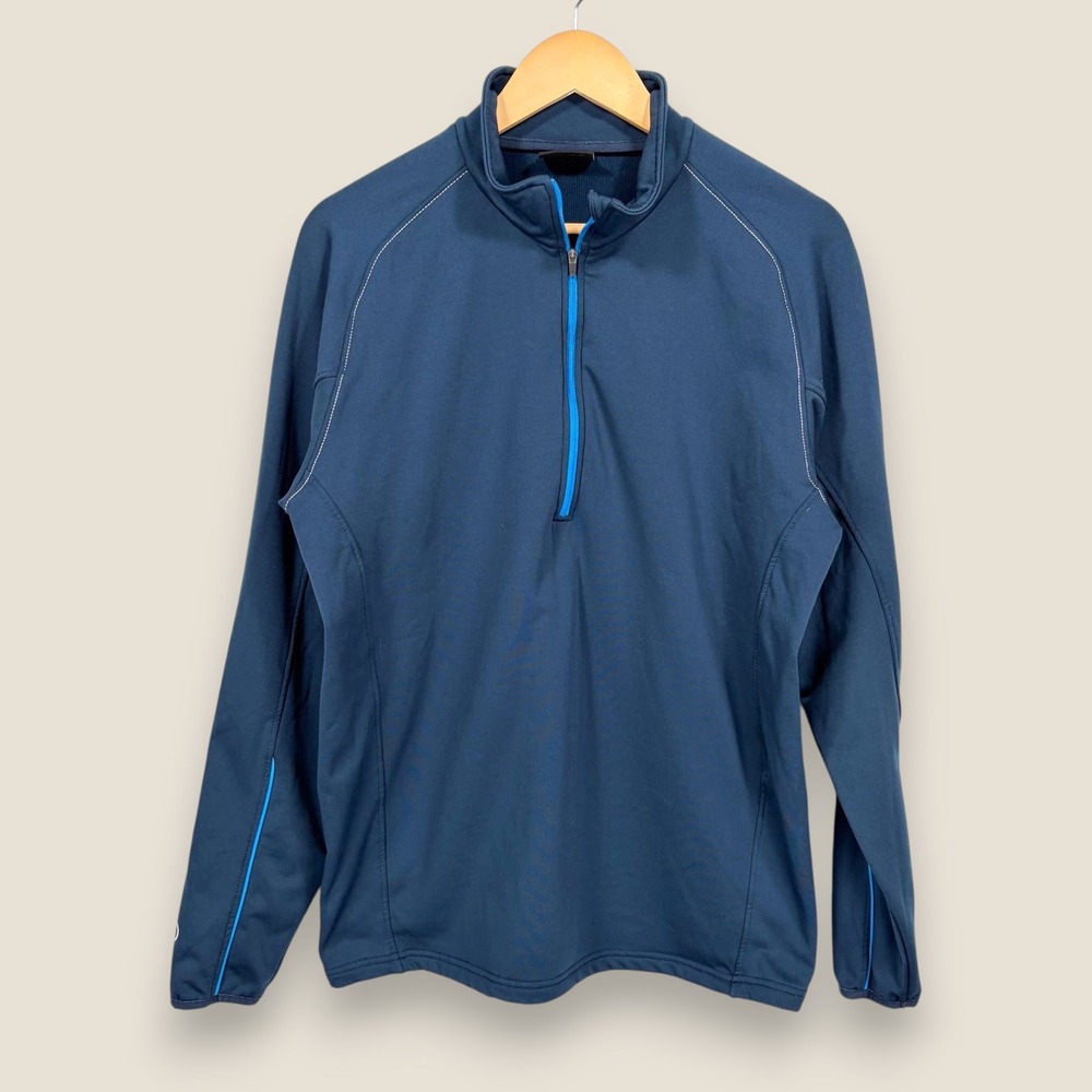 Galvin Green Half Zip Performance Pullover Sweater Men XL Blue Golf Wicking